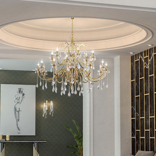 Traditional chandelier - TANGER - Ccastro Lighting - crystal / 8 light ...