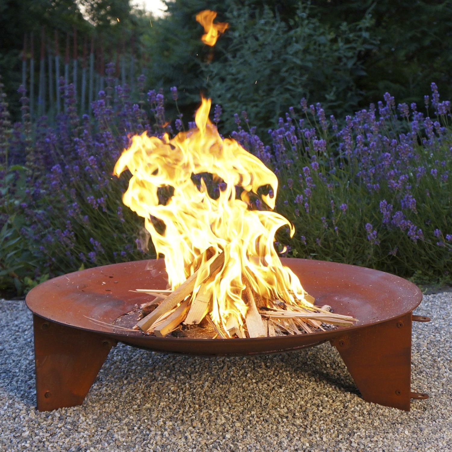 Wood-burning fire pit - aura - keilbach design and products - steel ...