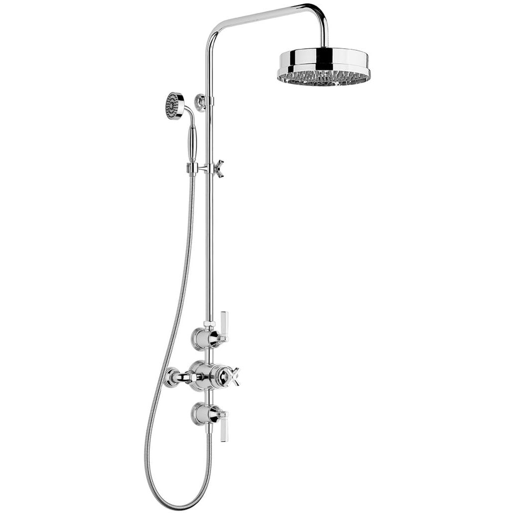 Wallmounted shower set V6K6XM9CP Samuel Heath & Sons contemporary / with hand shower