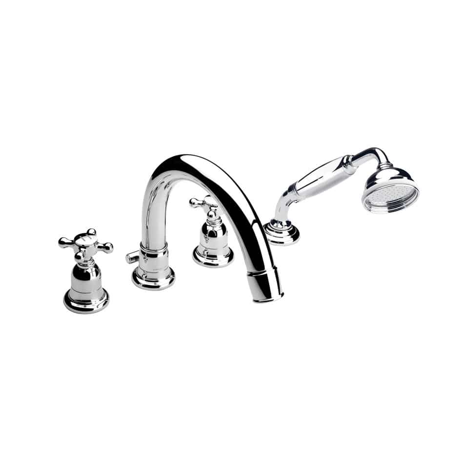 Doublehandle bathtub mixer tap V2K48XCP Samuel Heath & Sons
