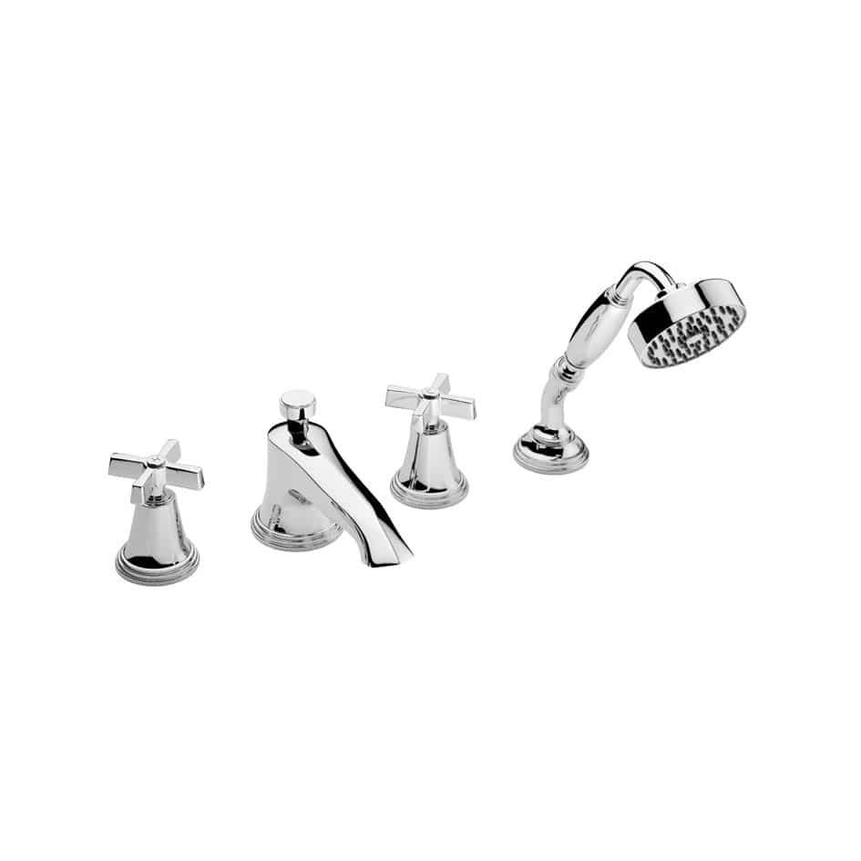 Doublehandle bathtub mixer tap V6K48XCP Samuel Heath & Sons