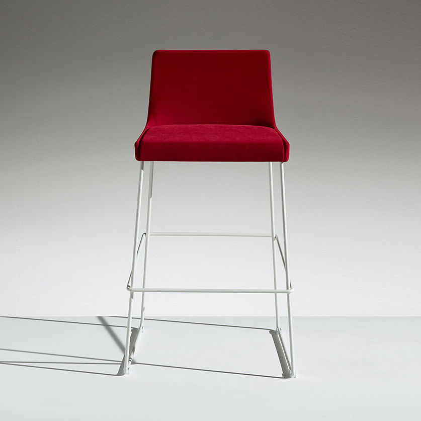 Contemporary bar chair FLEET Lamm srl fabric / steel / contract