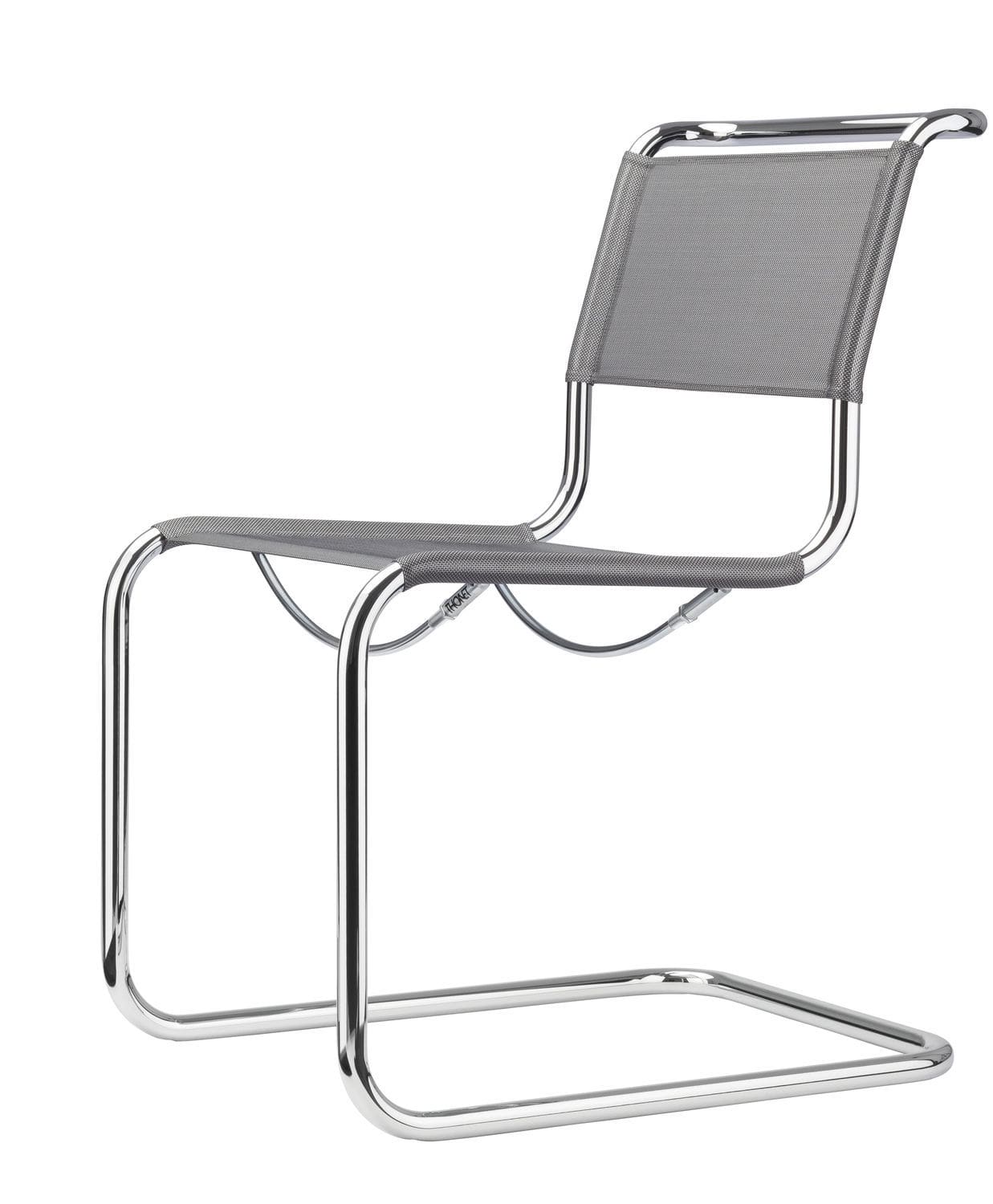 Bauhaus design chair - S 33 - THONET - indoor / leather