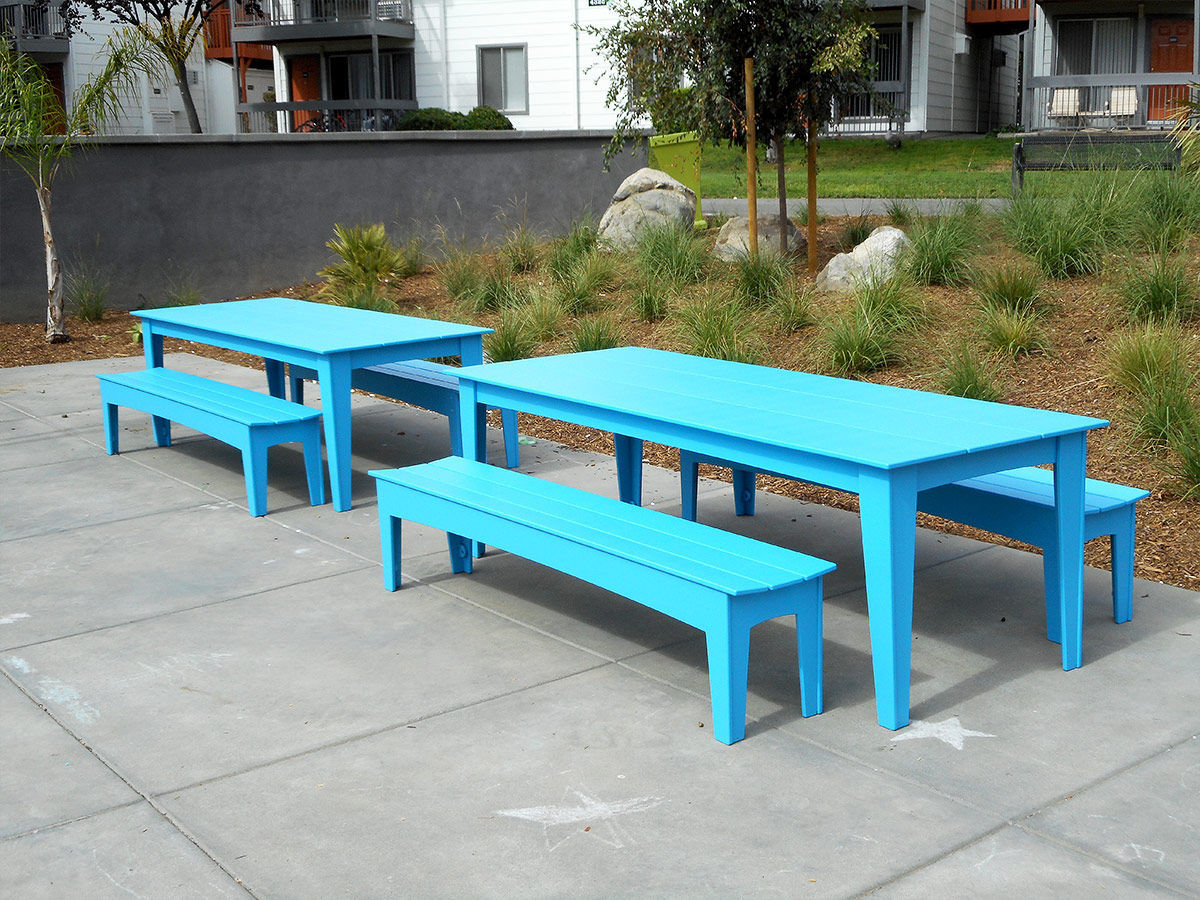 Garden Bench Contemporary Polyethylene Made From Recycled