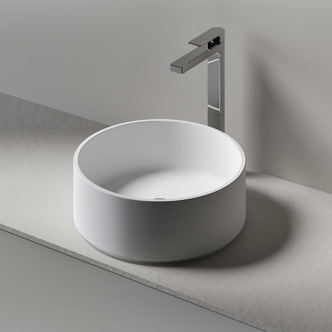 Countertop washbasin - EROS - Agorà Group - stone / without hole ...