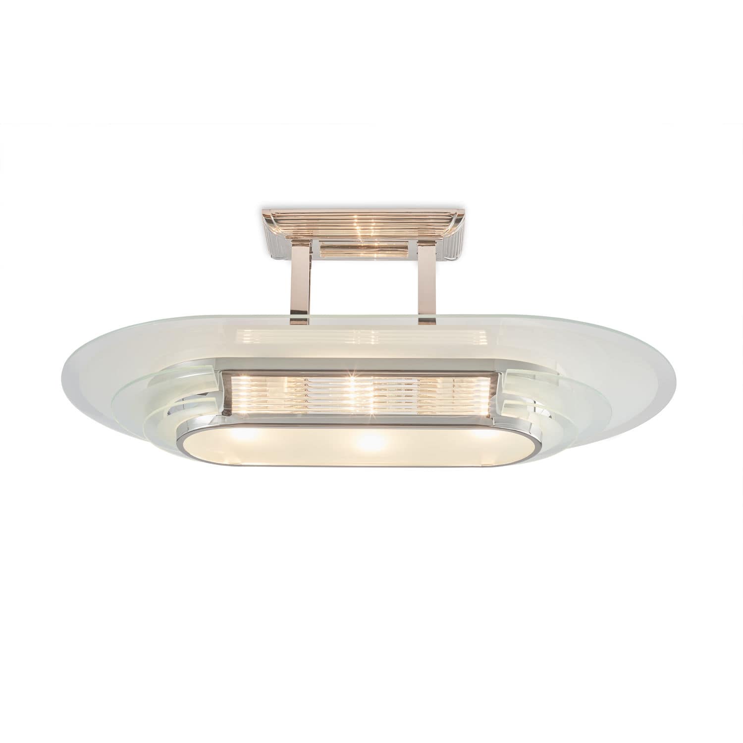 Art Deco ceiling light - NIZZA I - Art Deco Schneider - elliptical ...