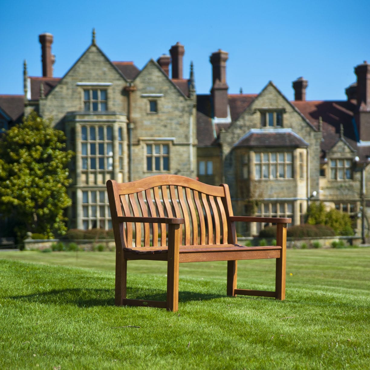 Traditional garden bench - Cornis Turnberry - Alexander Rose - wooden ...