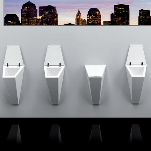 Wall-mounted urinal / ceramic - CRY501201 by Francesco Lucchese - Olympia