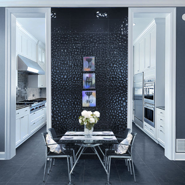 Ceramic tile - UNIK R90 - Azteca - high-gloss / textured / indoor