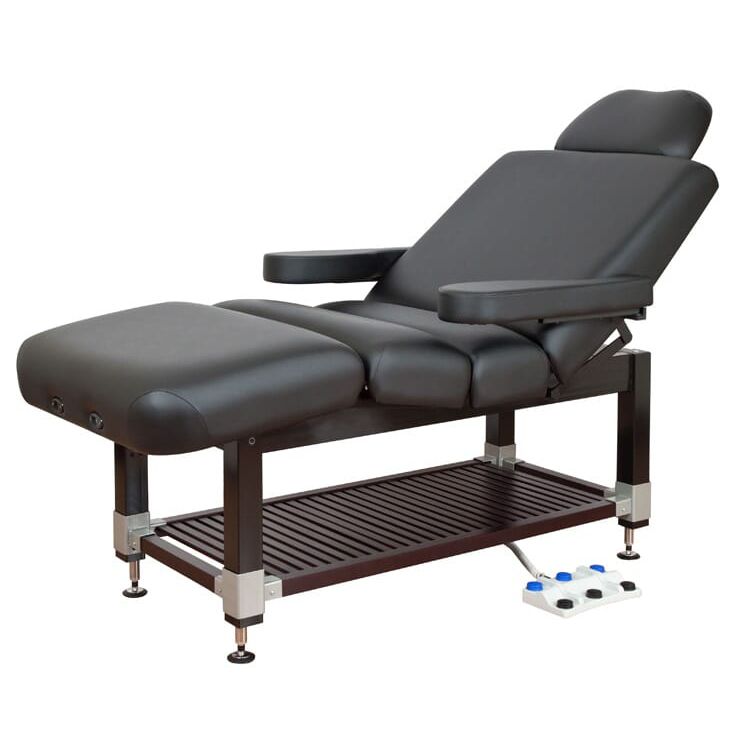 Electric massage table CLINICIAN Oakworks hydraulic / wooden