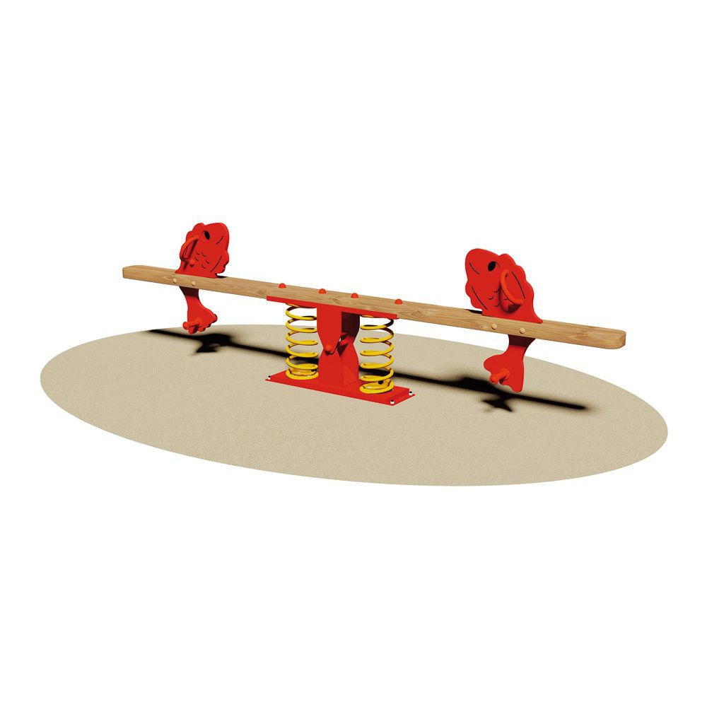 Galvanised steel spring rocker - SAVANA - Dimo Group Srl - plywood / 2 ...