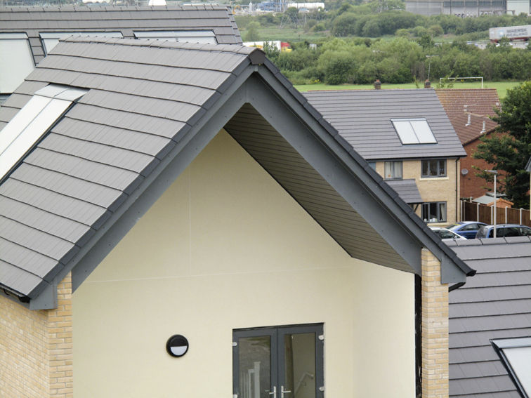 French Roof Tile Concrete Slate Look Large Duo