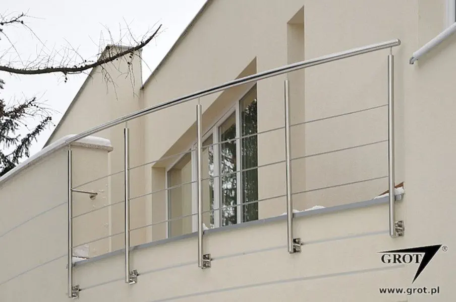 Stainless steel railing - BZ 1 - GROT - cable / outdoor / for balconies