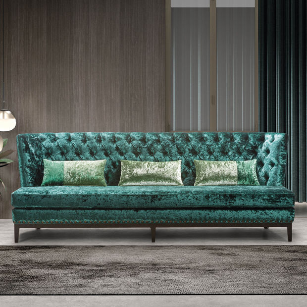 Classic sofa ARTHUR MANUEL LARRAGA green / fabric / contract