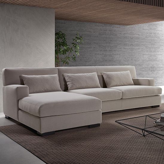 Modular sofa YORK MANUEL LARRAGA contemporary / brown / gray