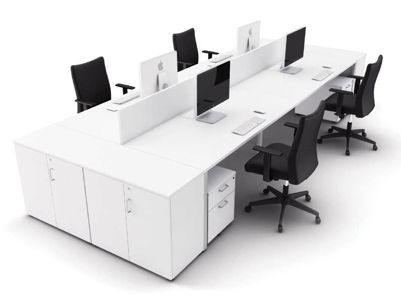 Workstation Desk Laminate Metal Contemporary Clic Workstation Desk Laminate Metal Contemporary Clic