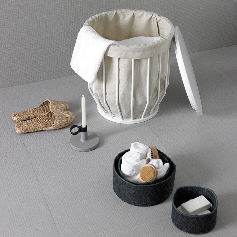 Leather laundry basket BW111 Inbani