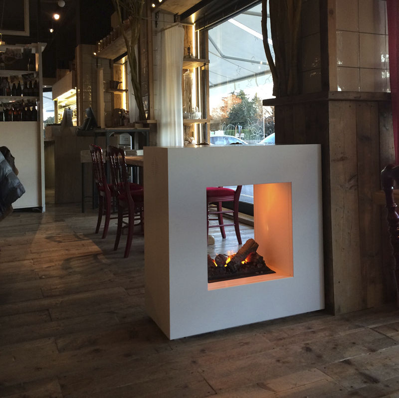 Electric Fireplace Contemporary Open Hearth Central Boheme
