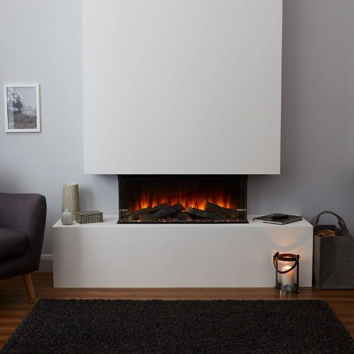 Electric fireplace - ALISA 87 - MAISONFIRE - corner / wall / contemporary