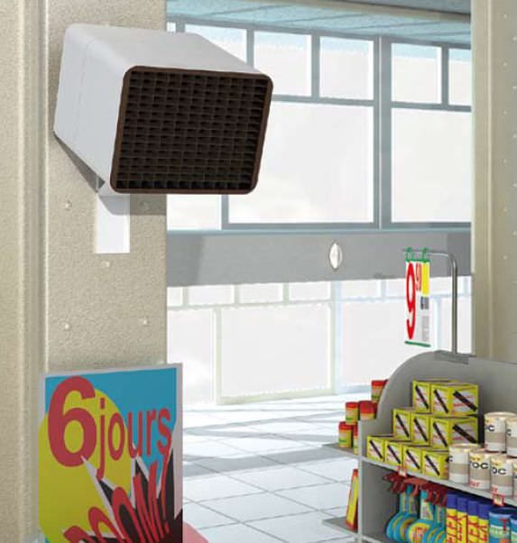 Electric air heater FIXE NOIROT wallmounted