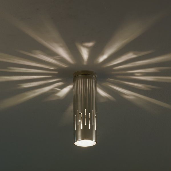 Contemporary Ceiling Light Round Tubular Brass C Yl Vesoi