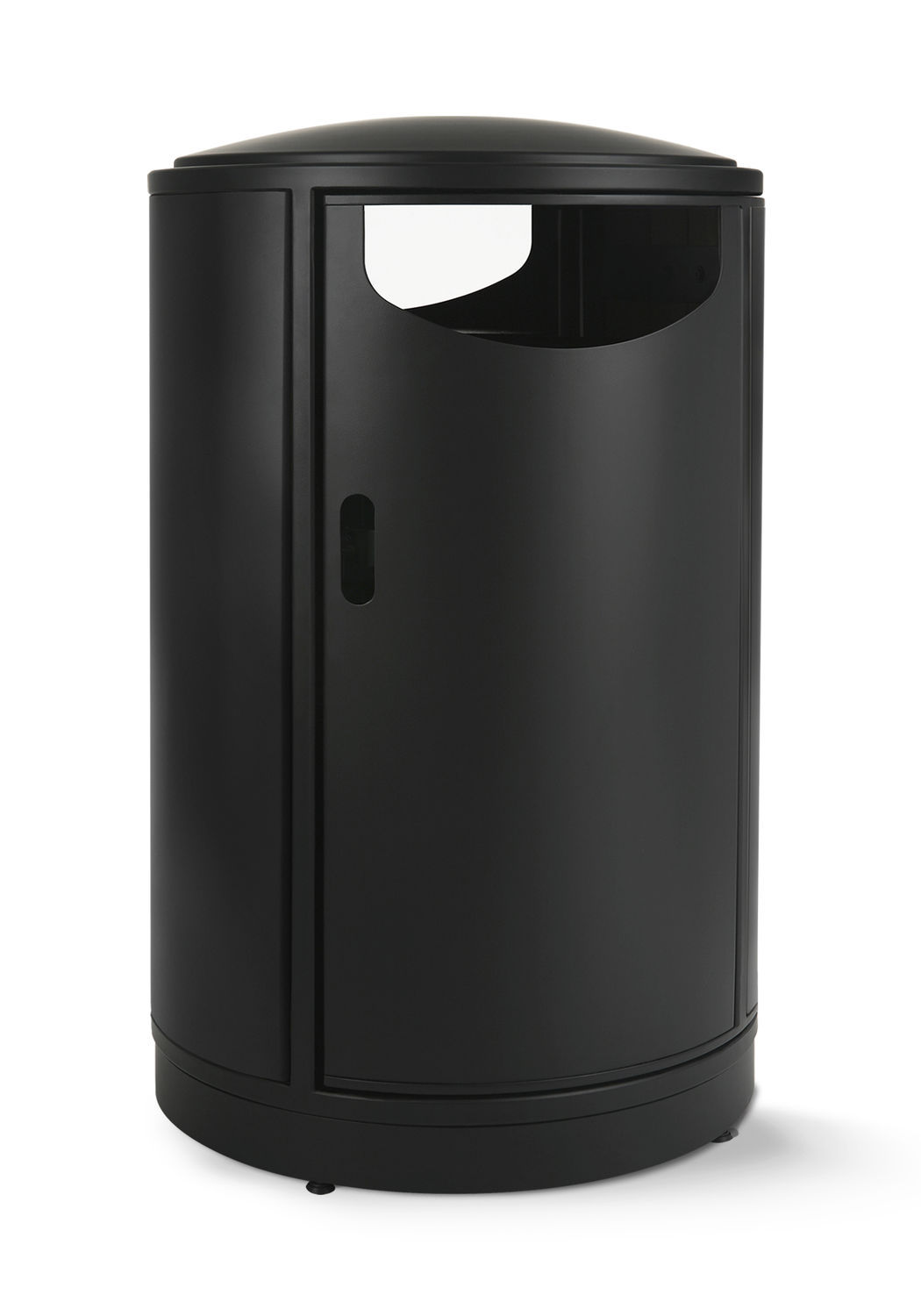 Public trash can - REN SIDE-DOOR/DEPOSIT - Victor Stanley - powder