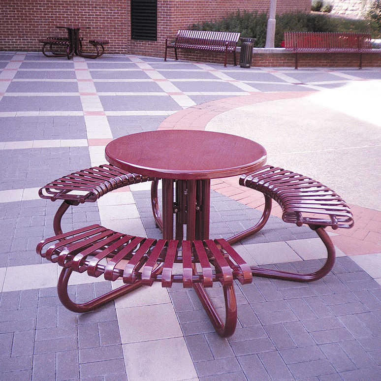 Contemporary Table Steel Round Outdoor Rnd 363 Victor