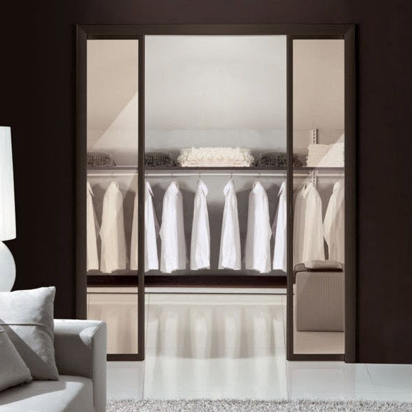 Walk In Closet Door Interior Sliding Aluminum Opera 021