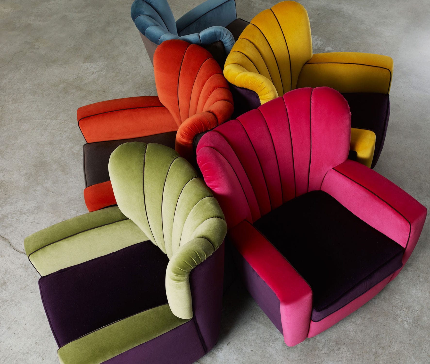 Contemporary armchair ZARINA BABY AdeleC fabric / child's