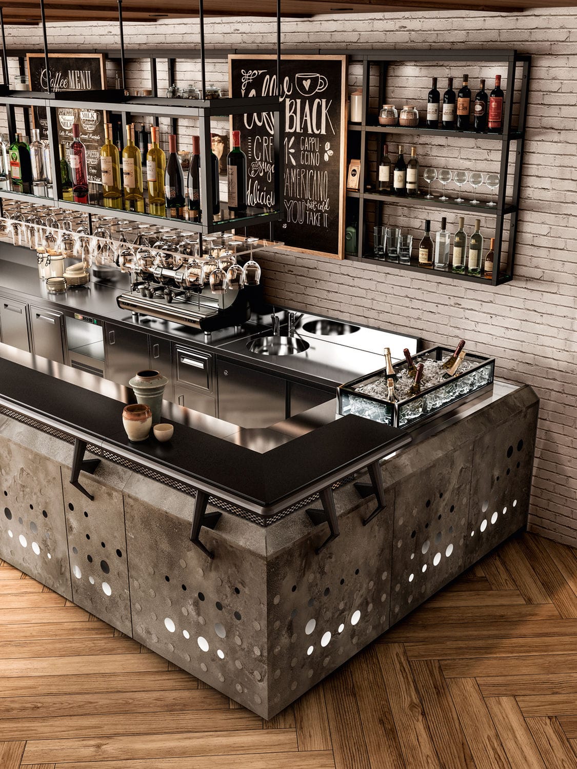 PRIZMIC & BRILL BAR TRUNK　バーカウンター PRIZMIC & BRILL BAR TRUNK バーカウンター