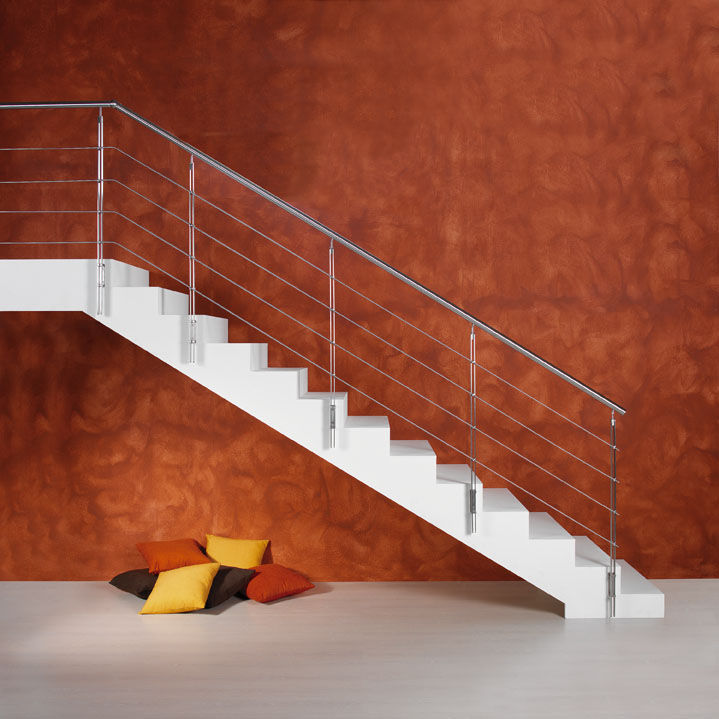Metal railing - Jazz - CAST DESIGN - with bars / indoor / for stair