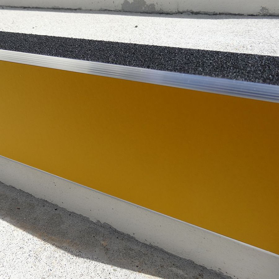 Aluminum stair nosing NO3AM / NO5AM Proople mineral stone