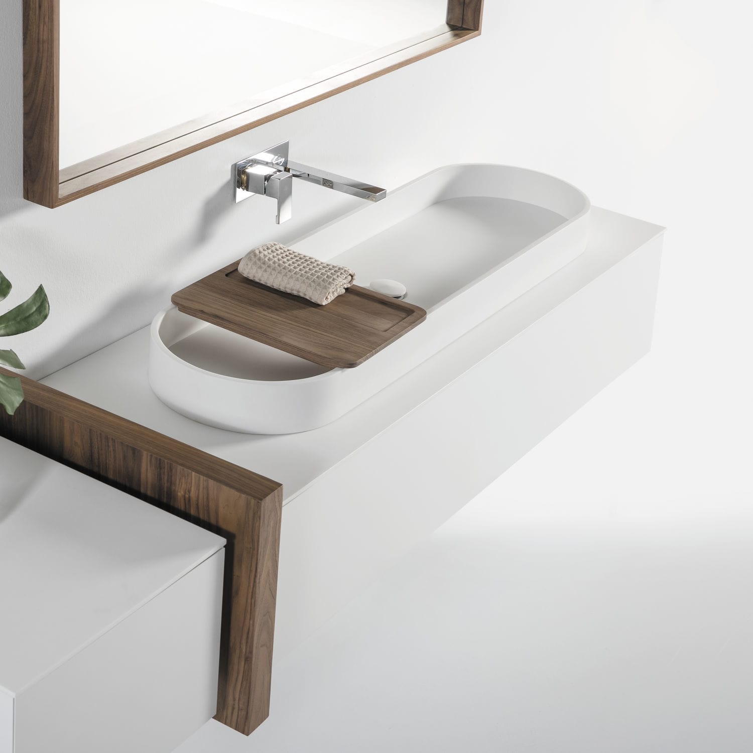 Countertop washbasin OFALI Naxani Solid Surface / antibacterial