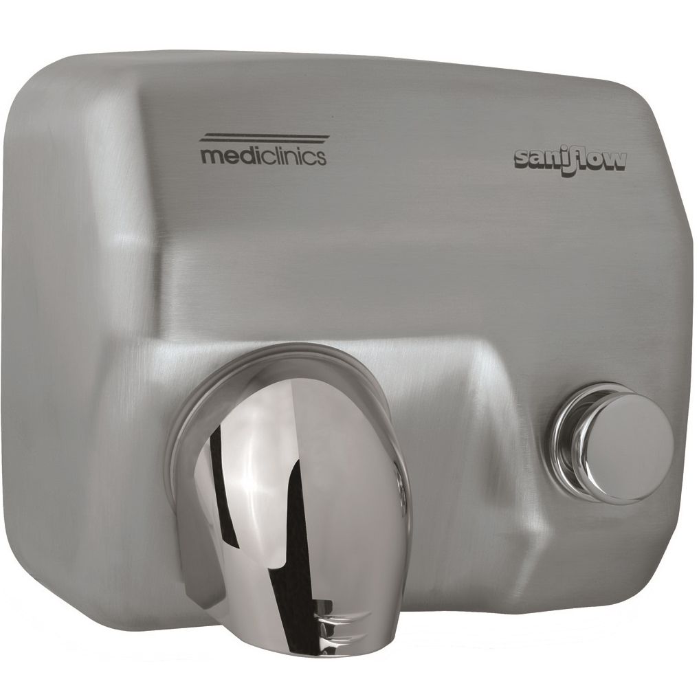 Push-button hand dryer - E05CS - Mediclinics, s.a. - wall-mounted ...