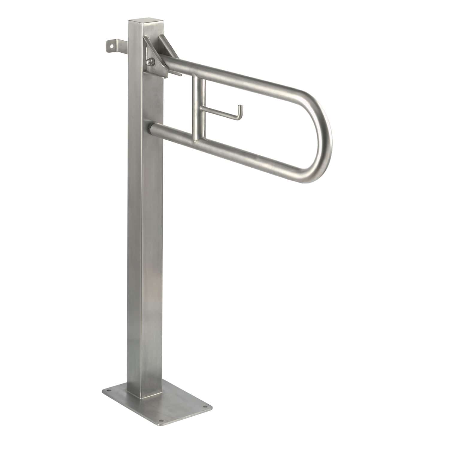 Stainless Steel Grab Bar U Shaped Floor Mounted Commercial