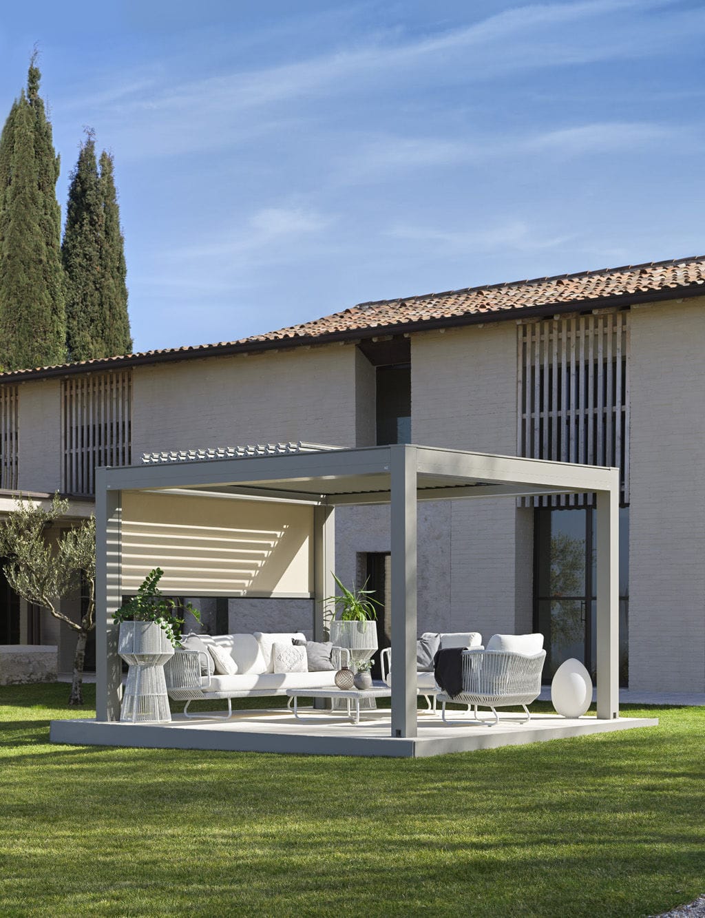 pergola retractable canopy kit on Self Supporting Pergola Skylife Ke Outdoor Design Wall Mounted Aluminum Glass Canopy