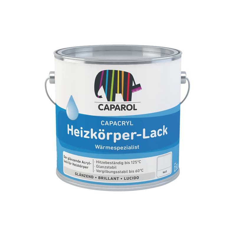 Finishing coating CAPACRYL HEIZKÖRPERLACK Caparol heatreflective / for wall / acrylic