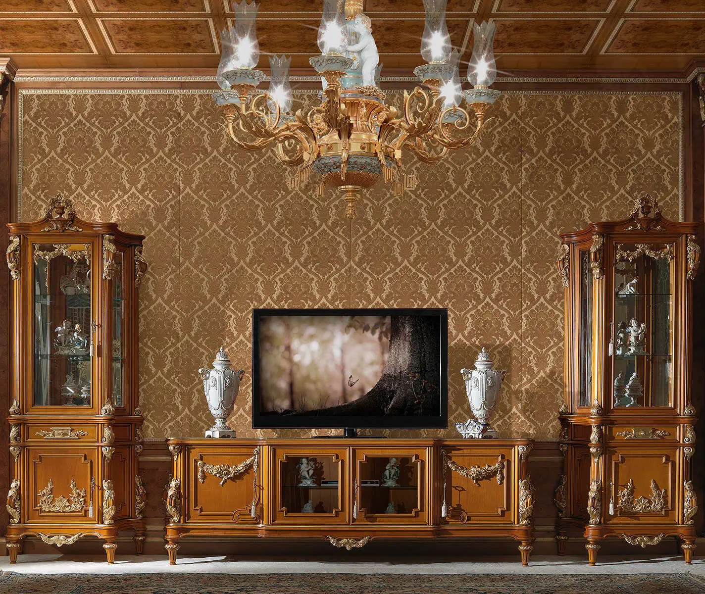 Classic TV cabinet - FRATELLI RADICE SRL - wooden