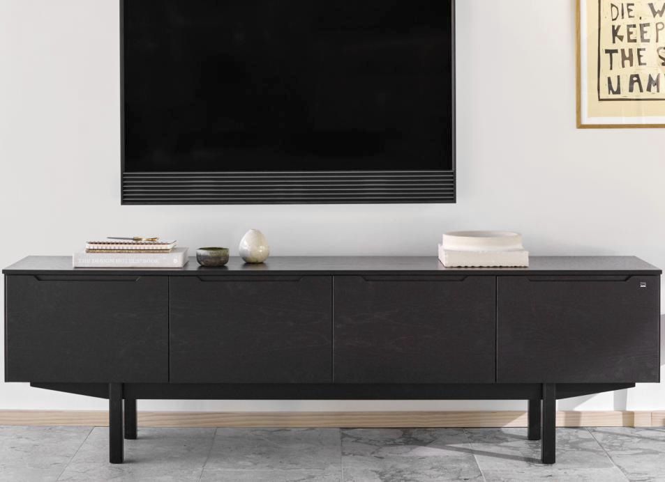 Contemporary TV cabinet 305 Skovby lowboard 4 door oak