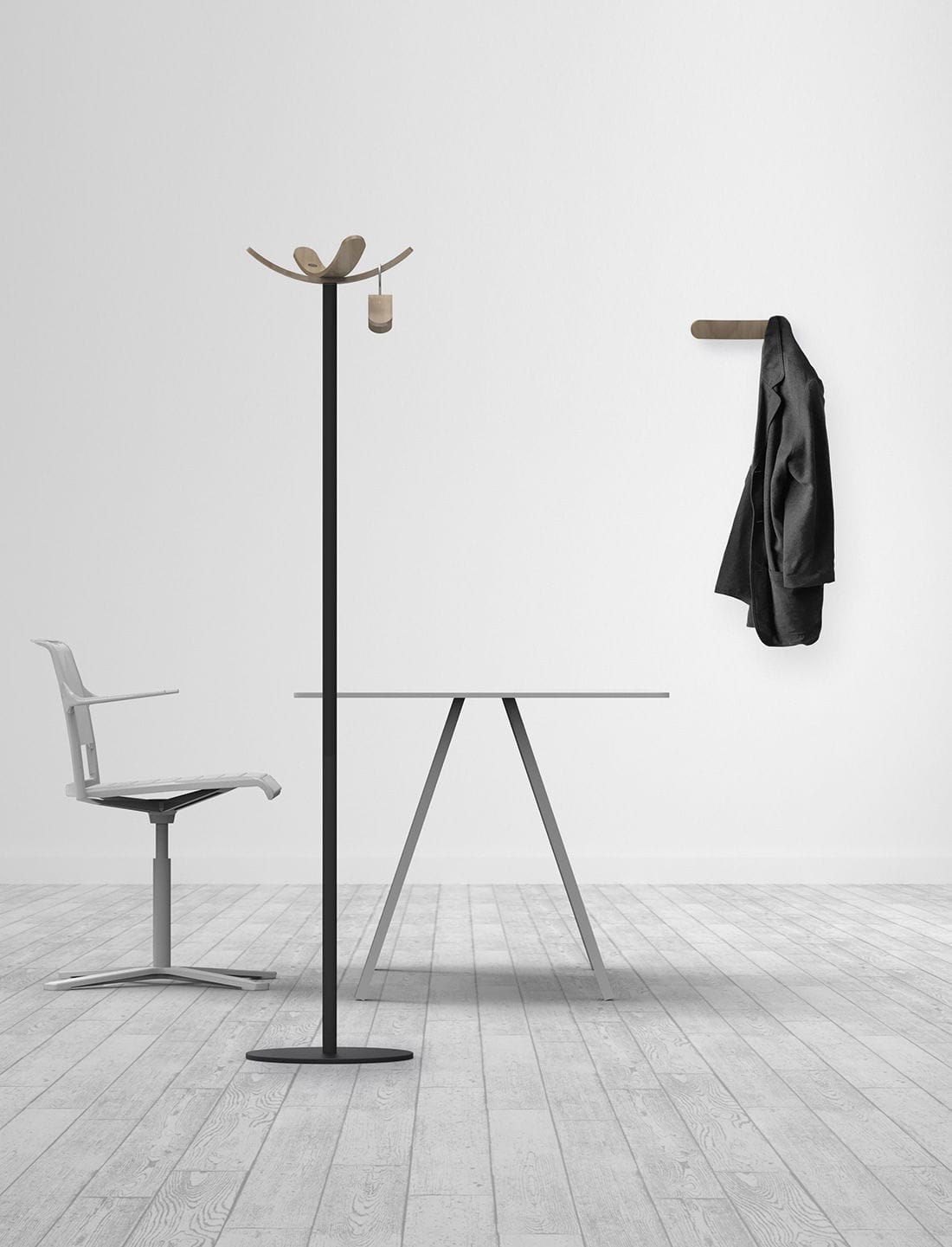 Floor coat rack CAPRI Made Design Barcelona contemporary / metal