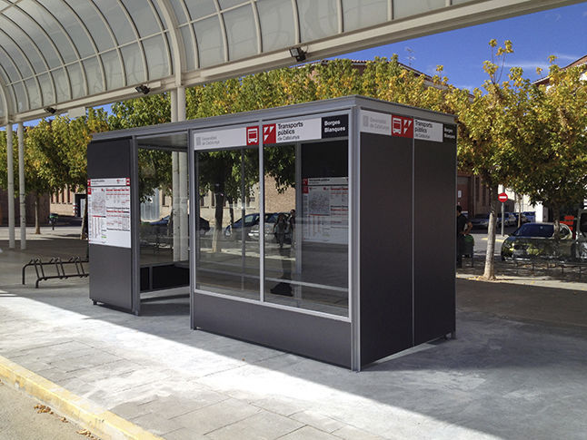 Glass Bus Shelter Habana 3 Urbadis Microarquitectura Galvanised Steel 7065