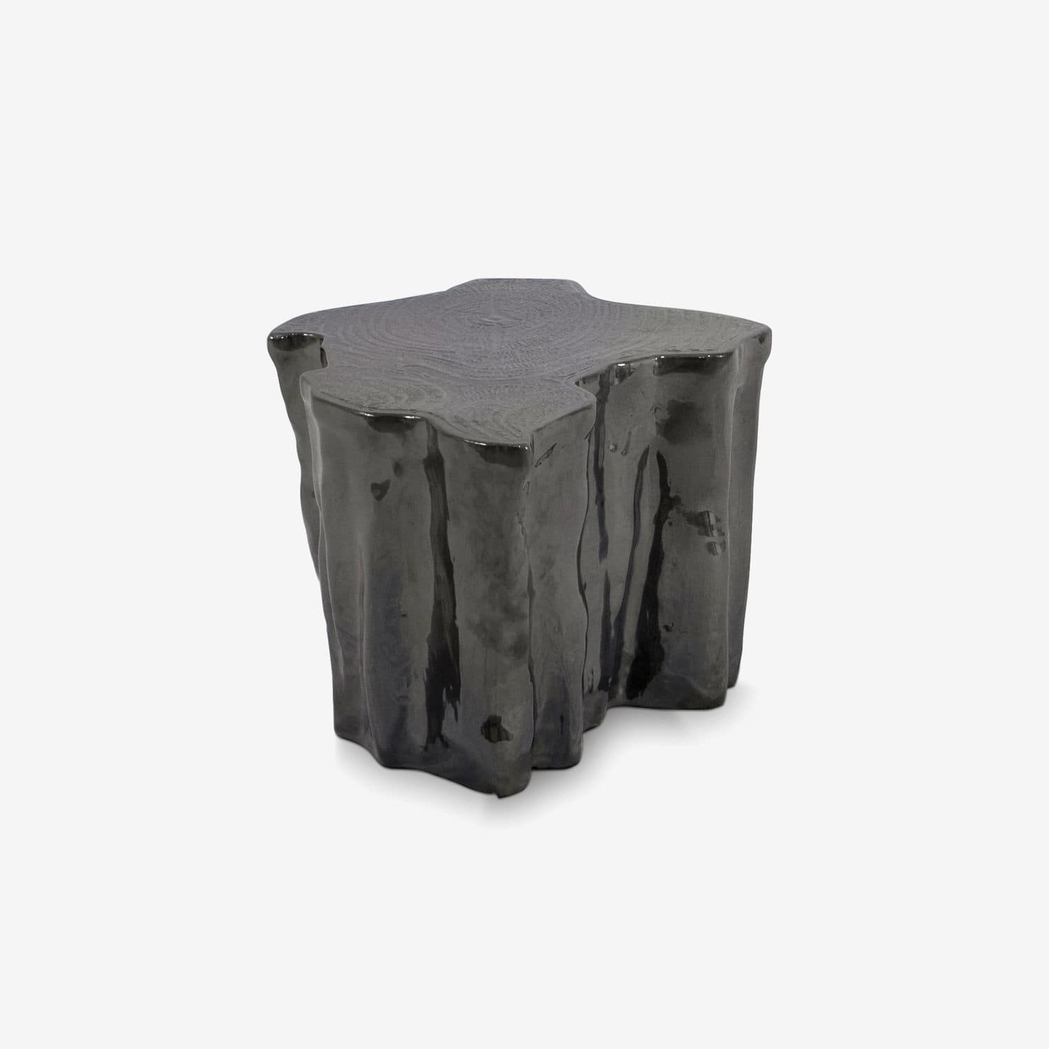 Contemporary side table EDEN CERAMIC BLACK BOCA DO LOBO ceramic