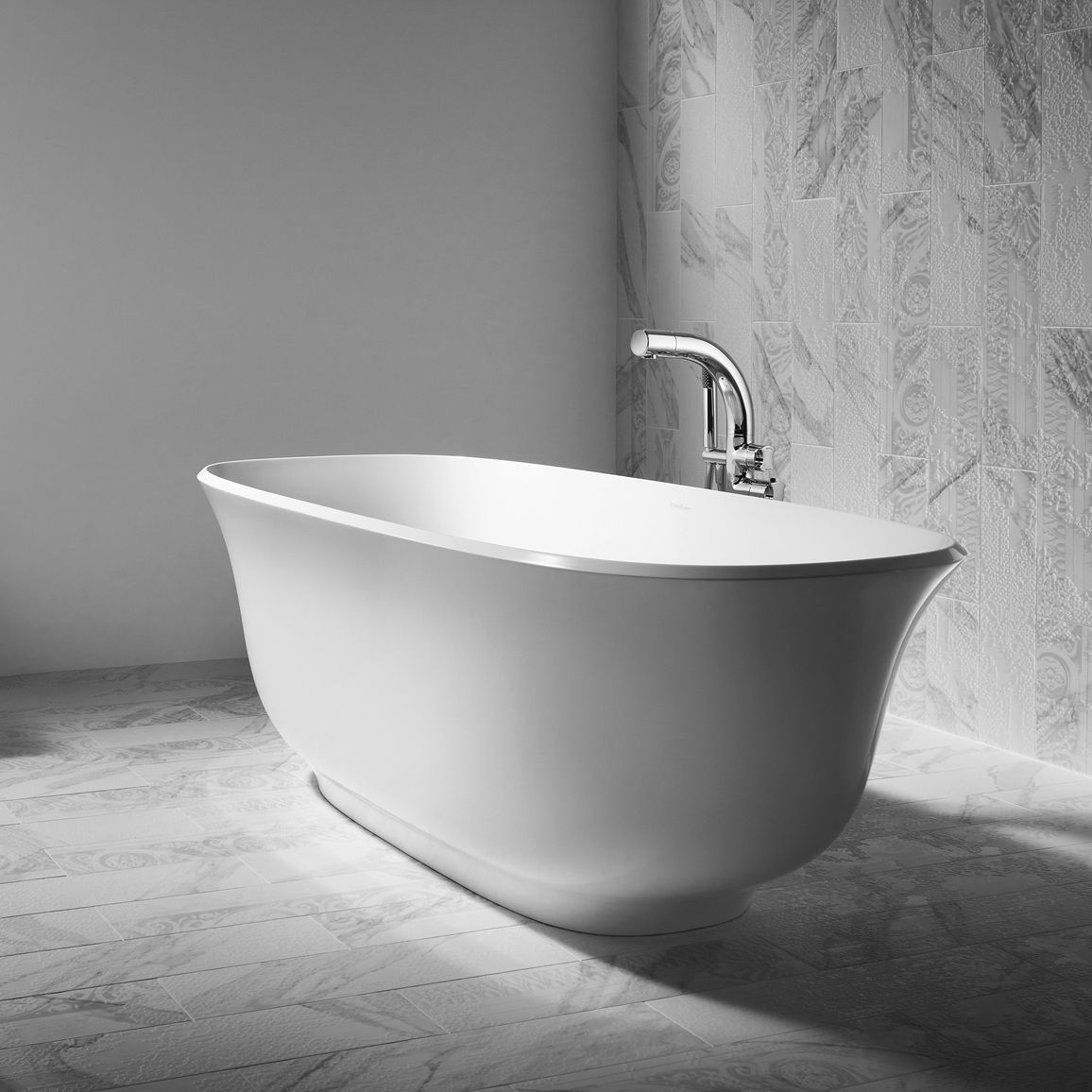 Oval bathtub AMIATA 1500 Victoria + Albert freestanding / for