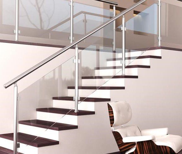 Aluminum railing - COMFORT M8100 - ALUMIL S.A. - glass panel / with ...