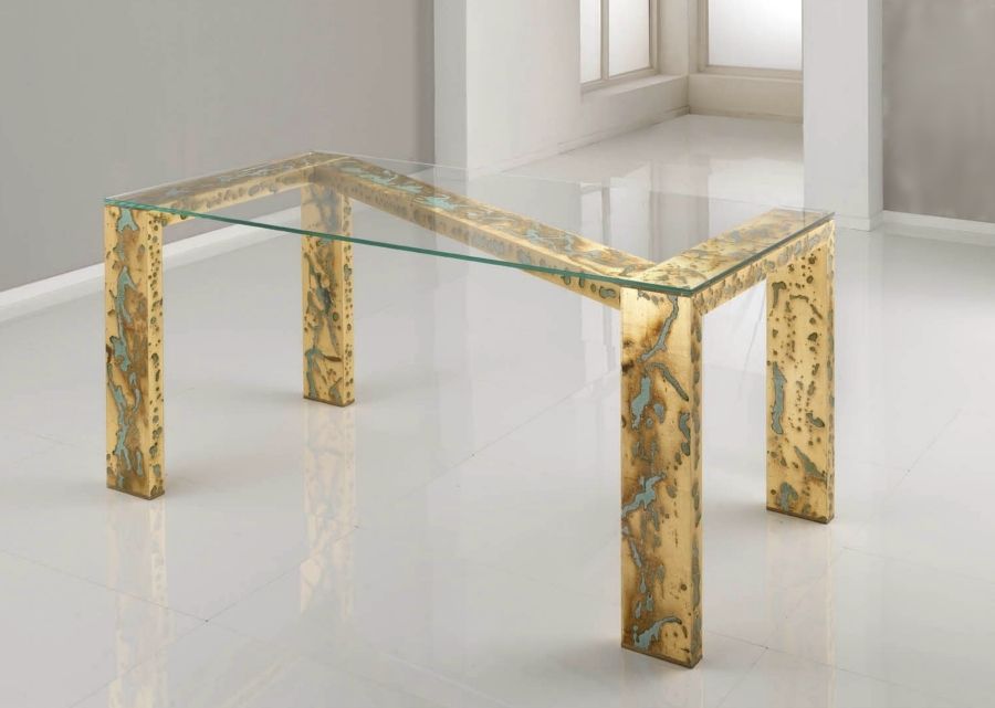 Contemporary table OROOXY ZETA KAP International glass