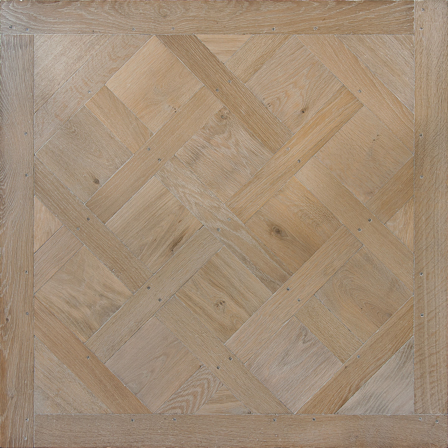 Tile parquet floor / solid / glued / oak VERSAILLES Emois et Bois