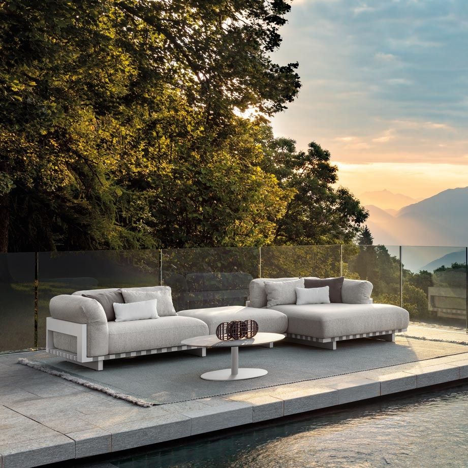 Modular sofa ARGO TALENTI corner / garden / gray