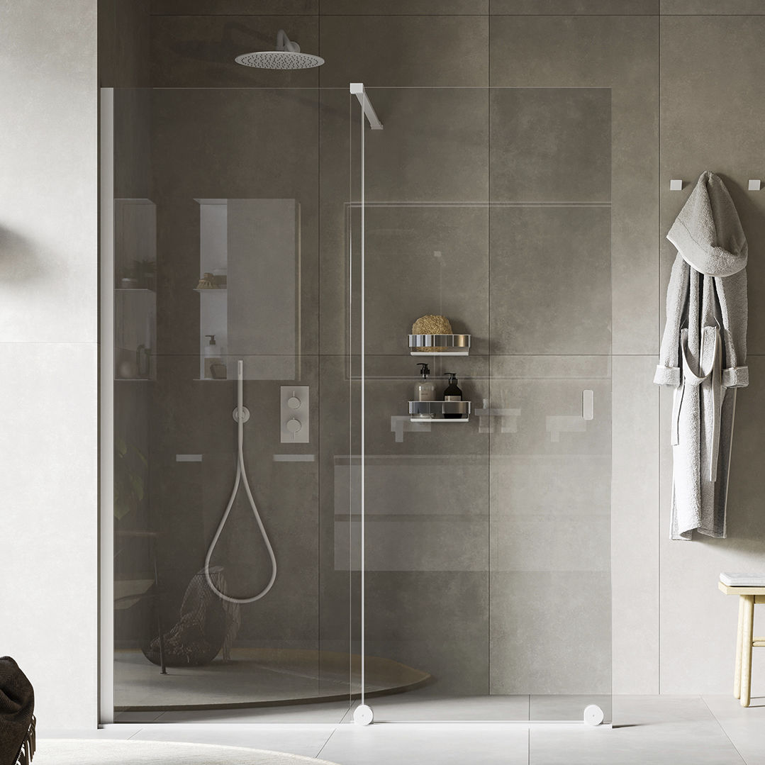 Walkin shower enclosure WALKIN COULISSANTE Inda glass / aluminum