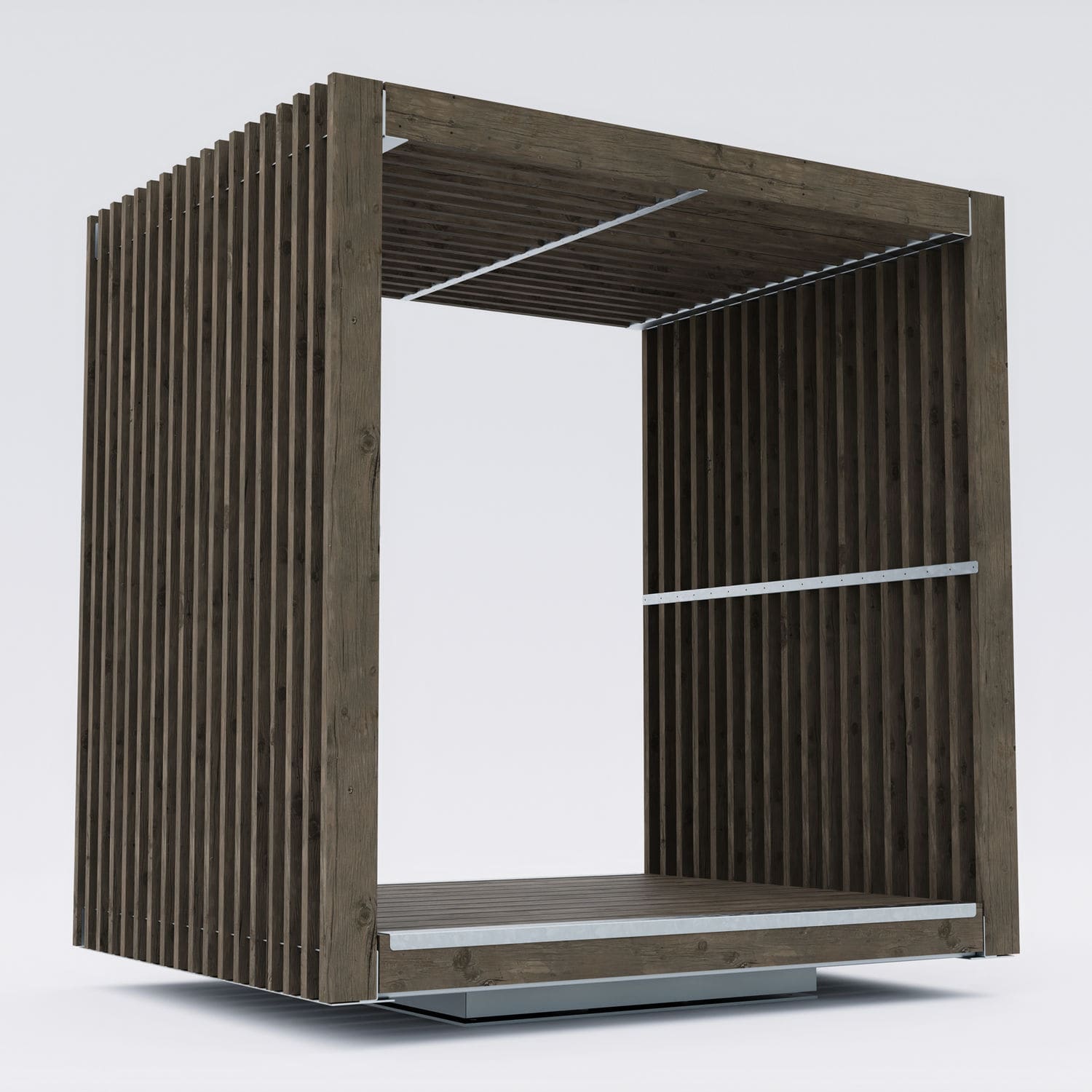 Public space multifunction shelter FIN Factory Street Furniture