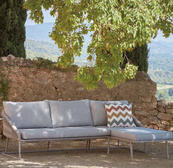 Modular sofa BASKET SIFAS corner / contemporary / gray